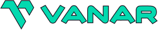 The Vanar logotype with an outline added around it, marked as incorrect