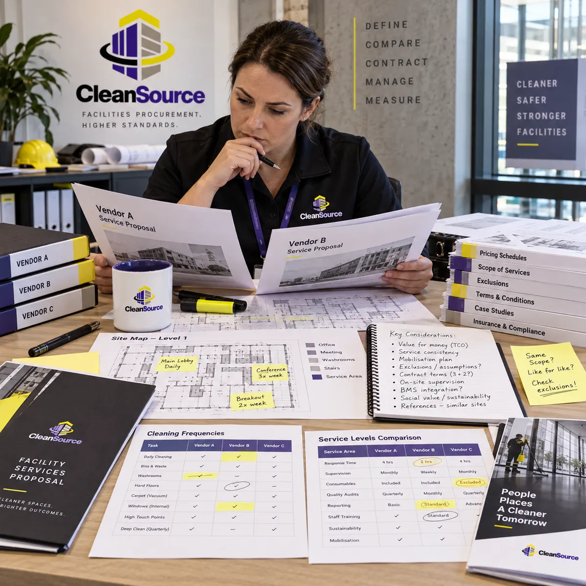 CleanSource at work, 2
