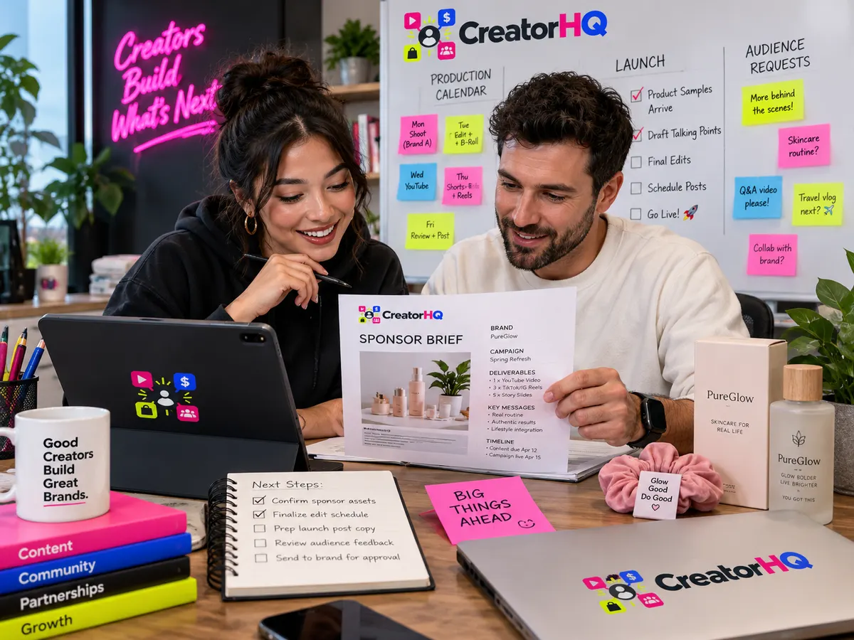 CreatorHQ at work, 2