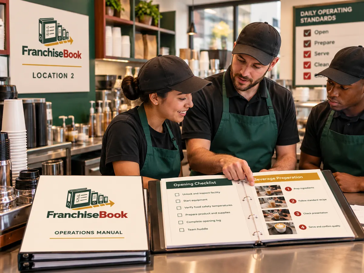 FranchiseBook at work, 2