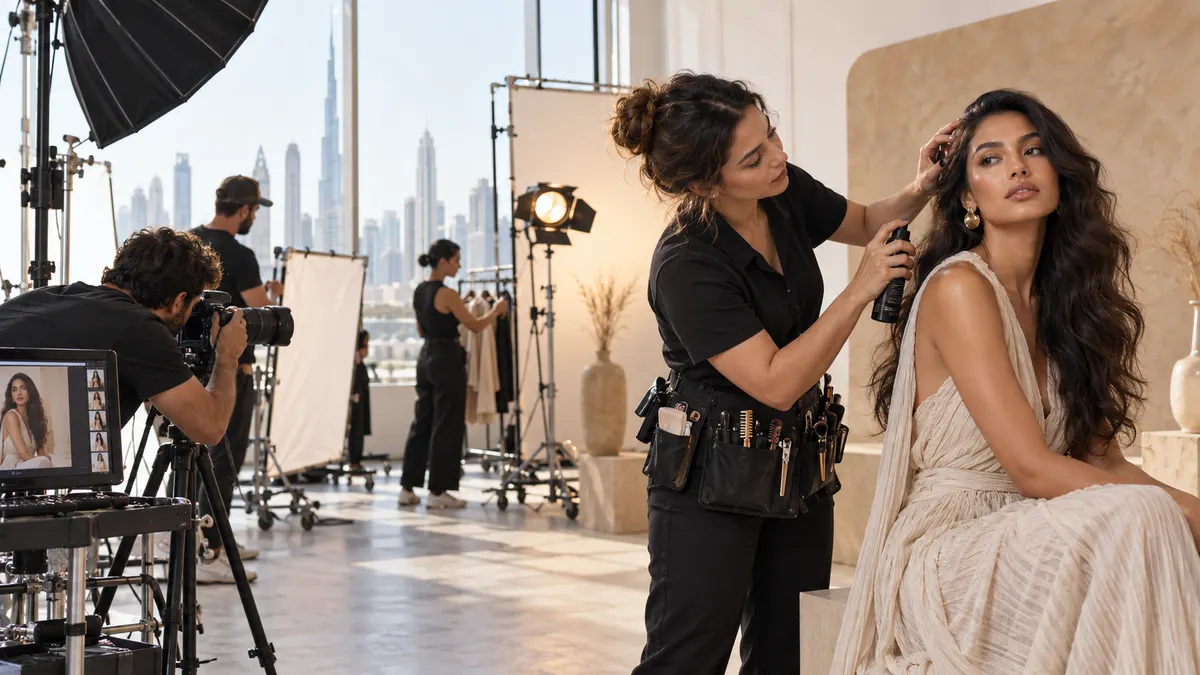 GlamCrew: On set artist