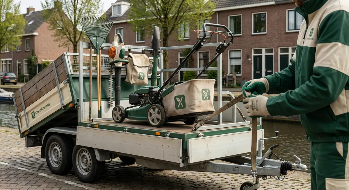 GreenGrounds: Equipment and trailer