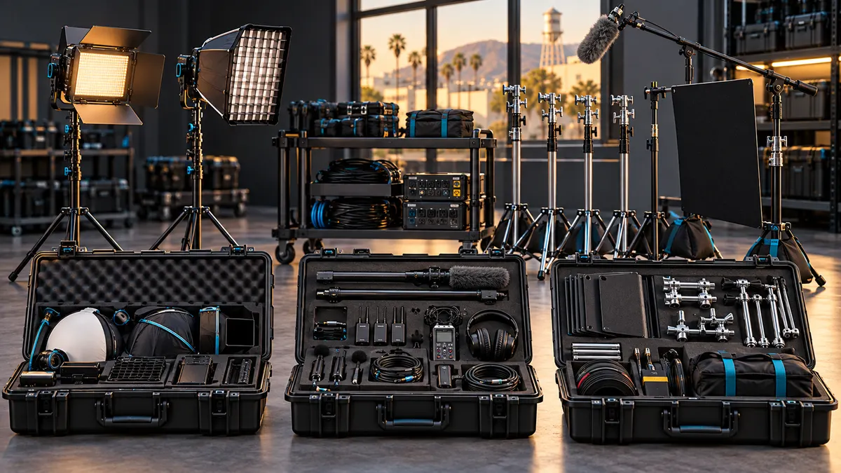 LensLocker: Lighting audio grip