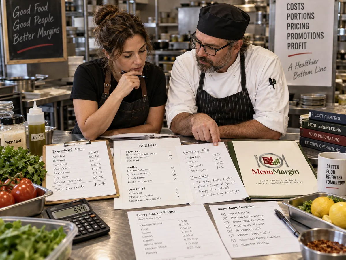 MenuMargin at work, 2