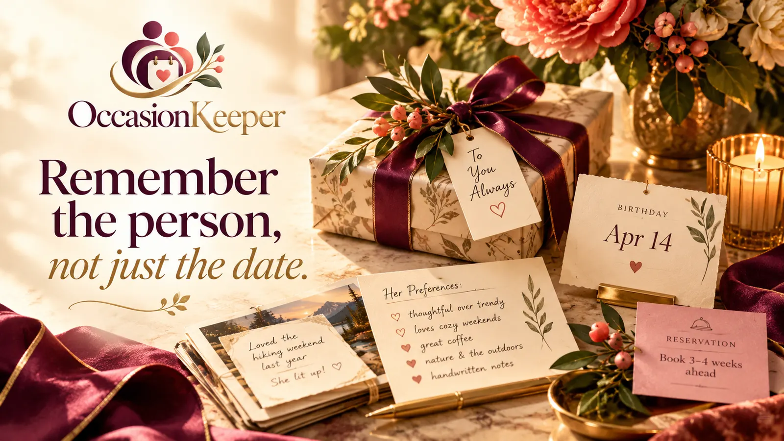 OccasionKeeper banner