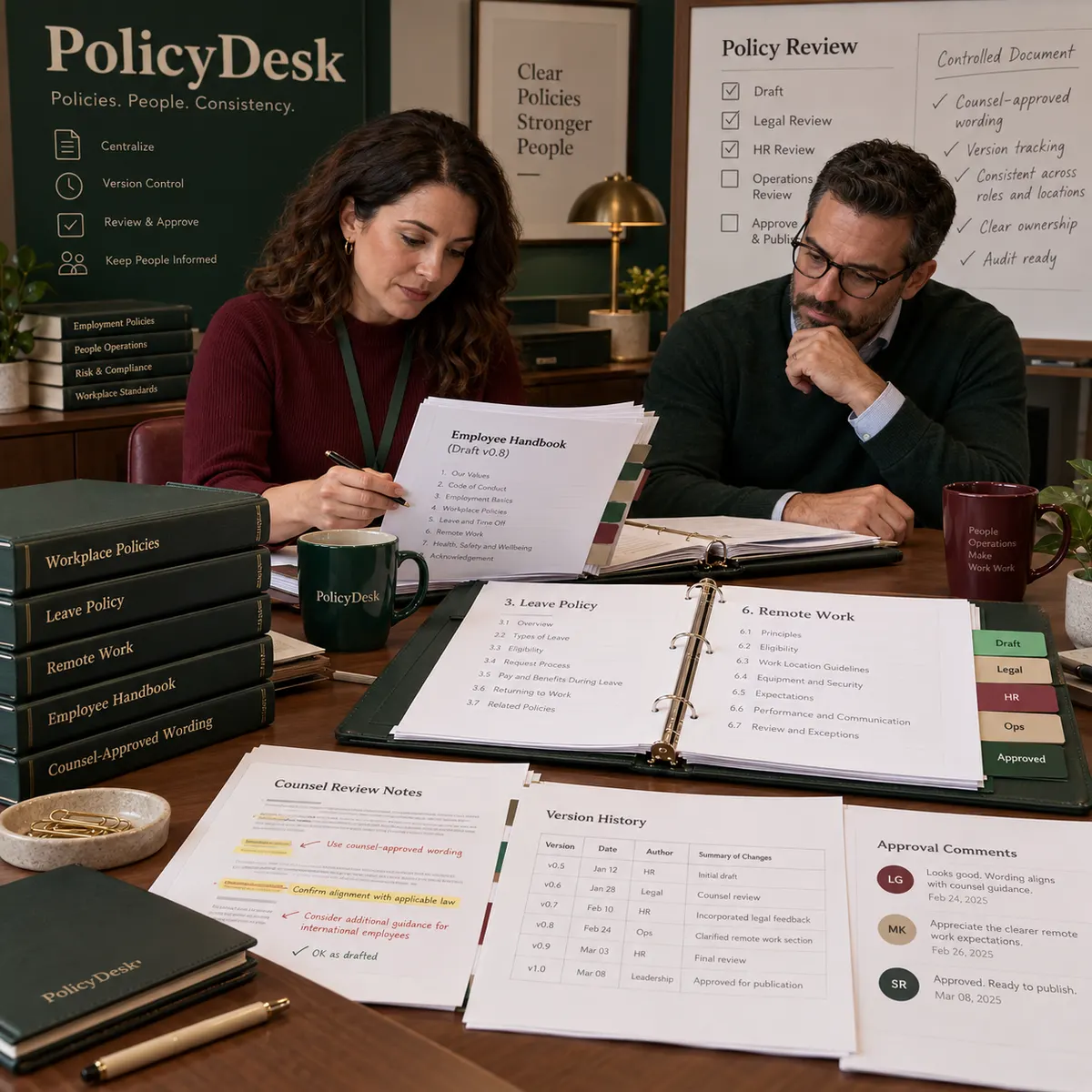 PolicyDesk at work, 1