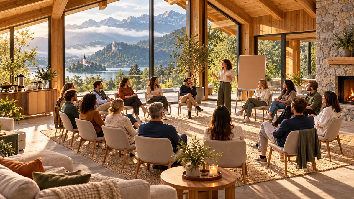 RetreatBase: Workshop lounge
