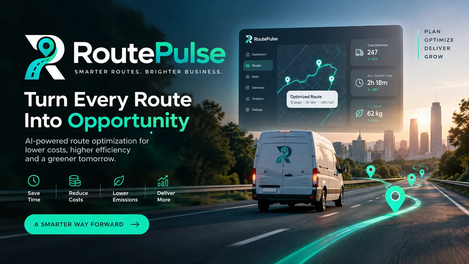 RoutePulse banner