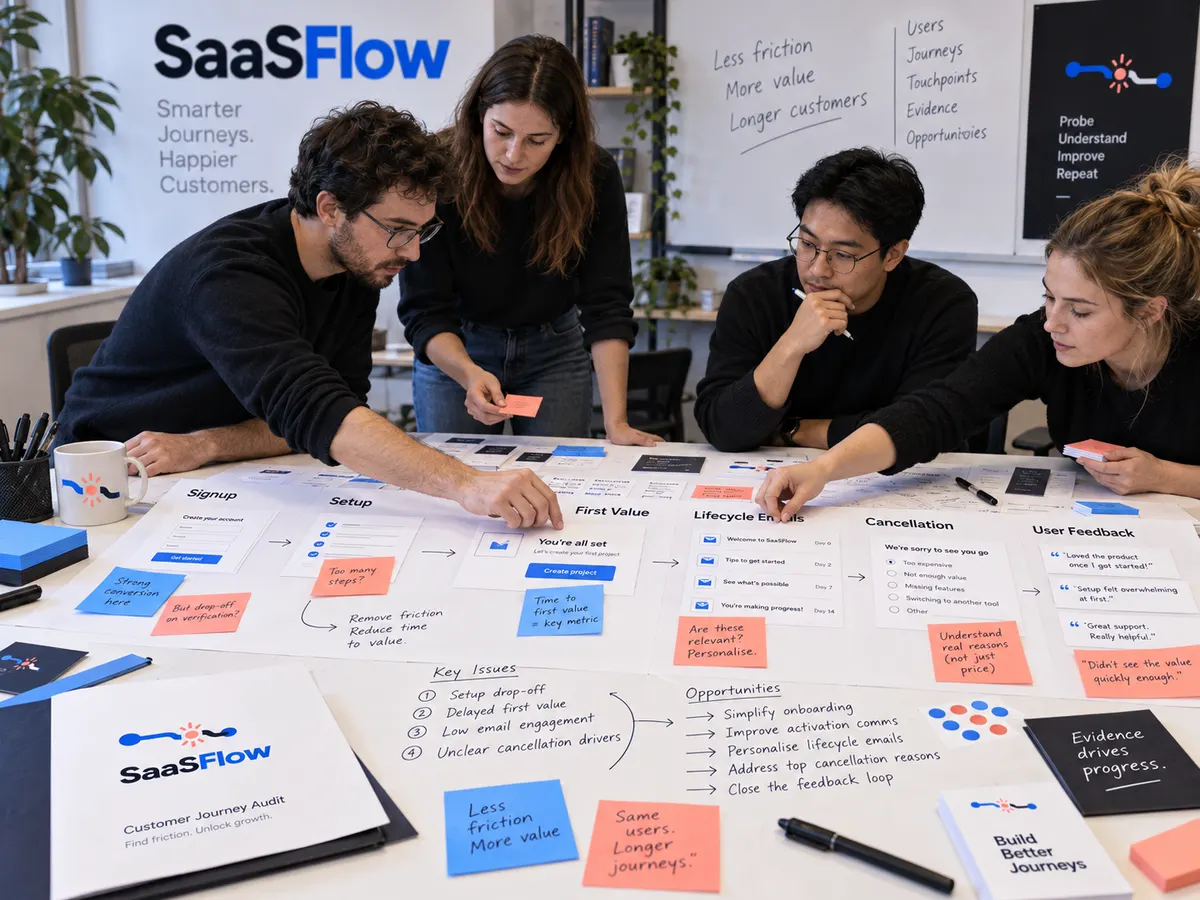 SaaSFlow at work, 2