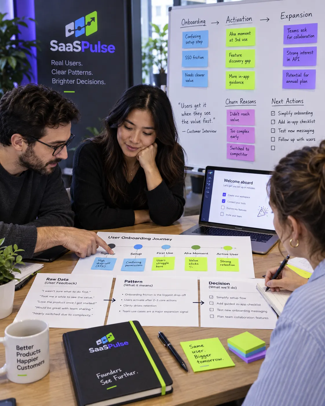 SaaSPulse at work, 2