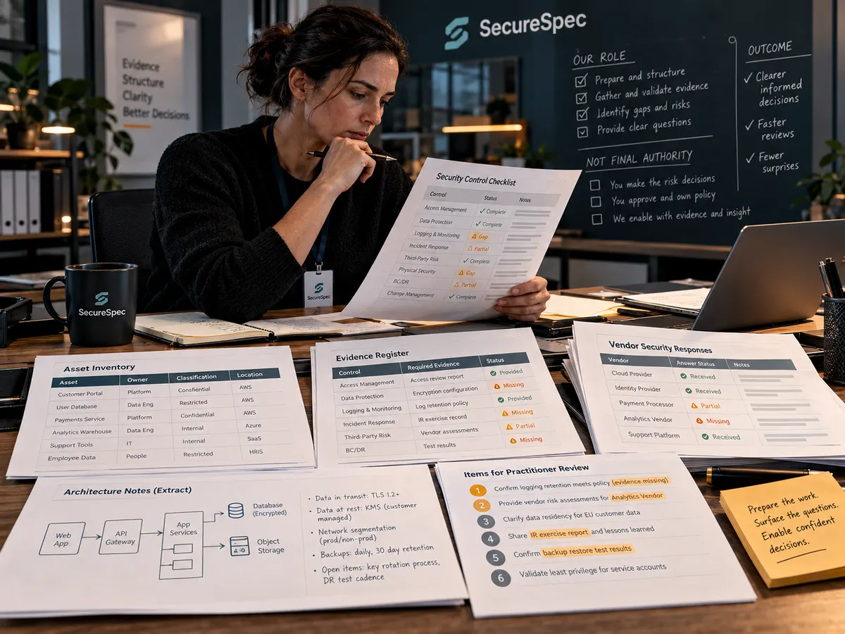 SecureSpec at work, 2