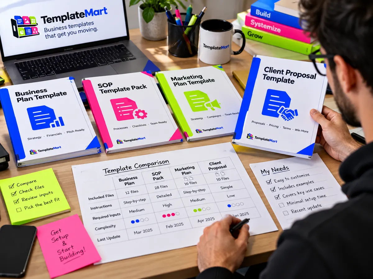 TemplateMart at work, 1