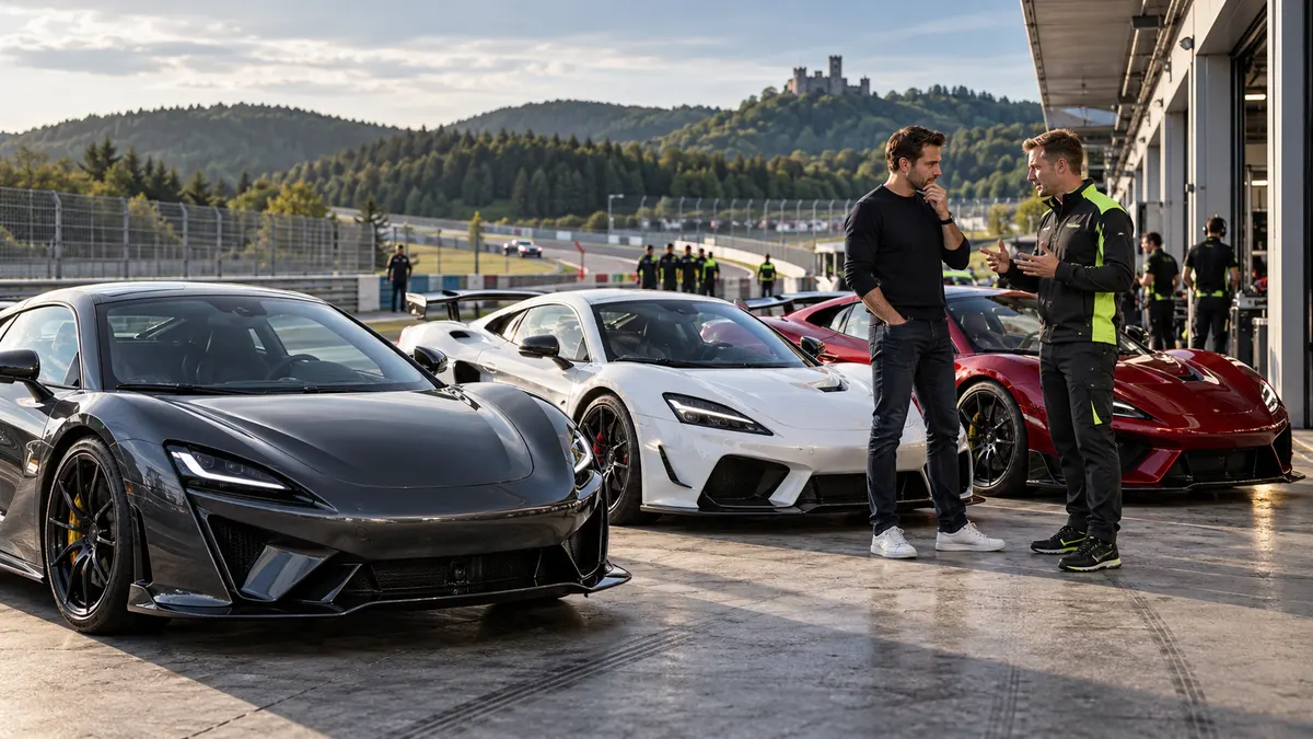 TrackRush: Supercar selection