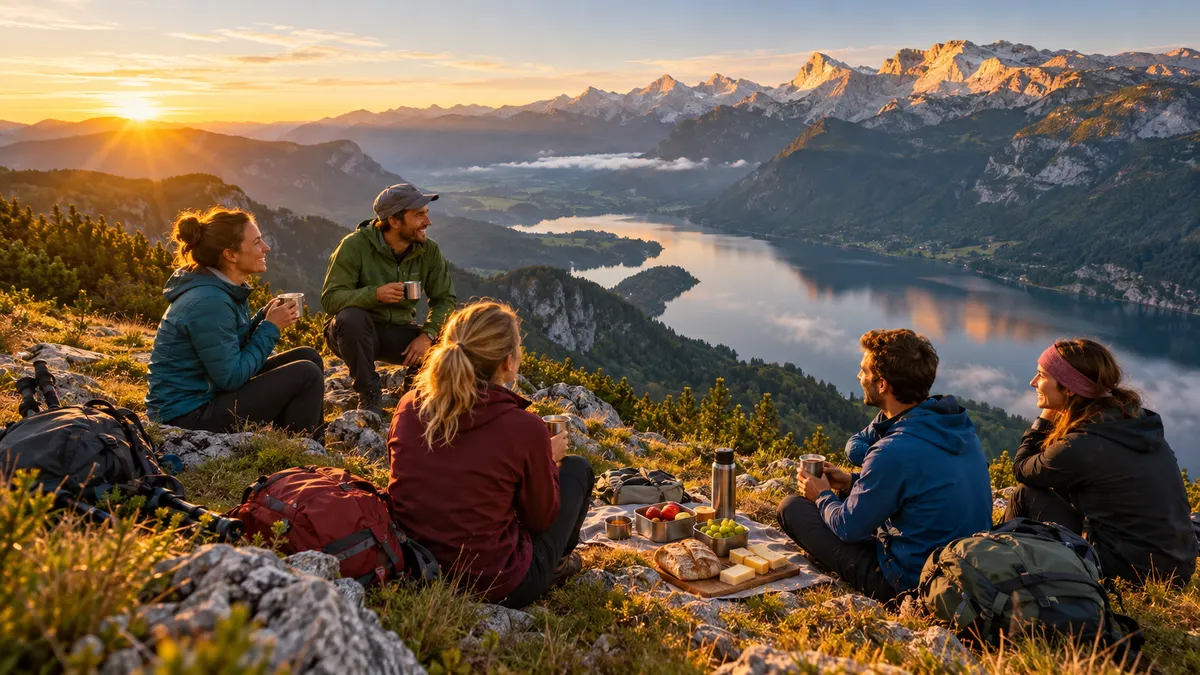 TrailKind: Sunrise hike picnic
