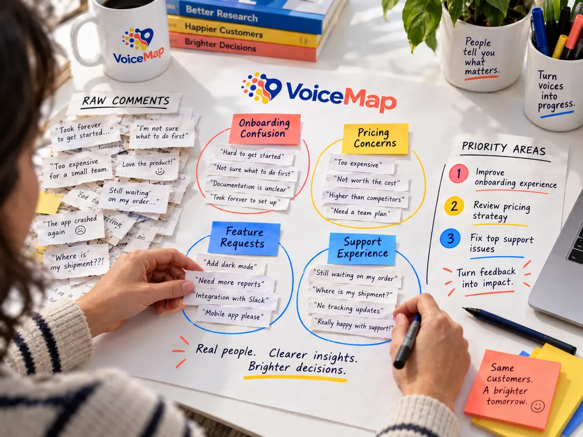 VoiceMap at work, 2
