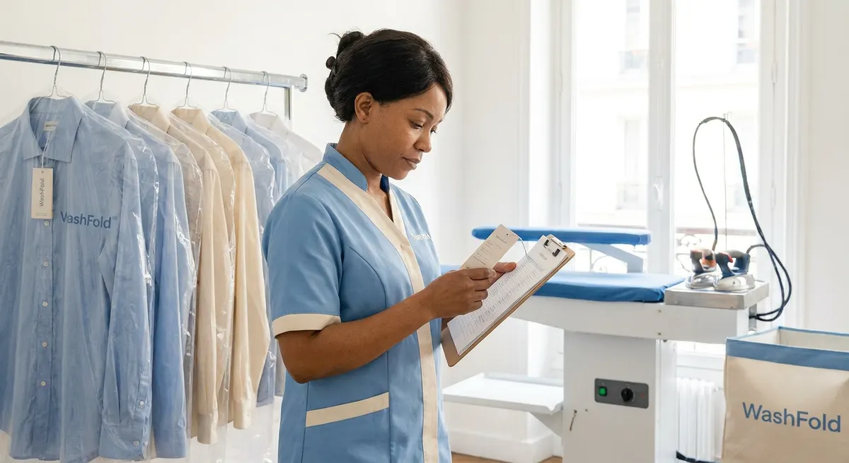 WashFold: Dry cleaning order