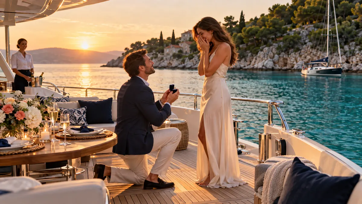 YachtEscape: Proposal at sea